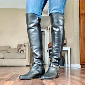Franco Sarto thigh high leather boots